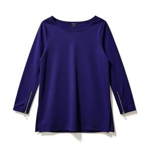 NWT‎ Ann Taylor Women’s Deep Blue Long Sleeve Tunic Top with Stretch